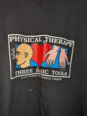 Vintage 90s Hanes Three Basic Tools Physical Therapy UOP School Made In USA