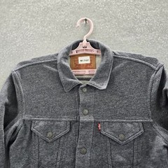 Levi’s Men Jacket M Gray Trucker Button Long Sleeve