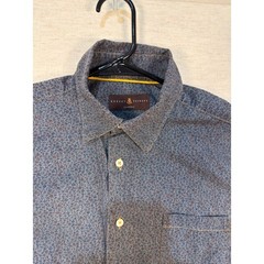 Robert Talbott Button Down M Mens Micro Floral Print Long Sleeve Blue