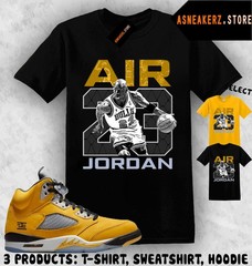 Tee Shirt Matching AJ 5 Tokyo T23 2025 Match Sneaker Vintage Air MJ 23 T-Shirt