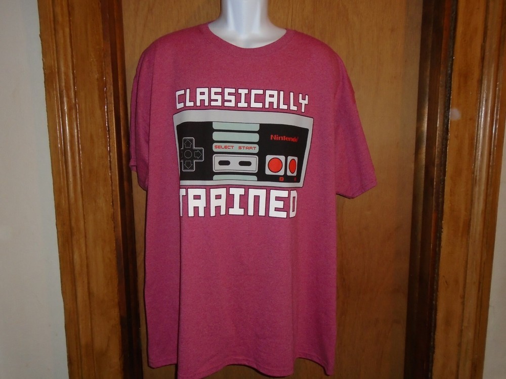 Nintendo Classically Trained Men’s Graphic T-Shirt Game Red 2XL NEW