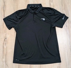 Orlando Magic Polo Mens Large Black Golf Nike Dri Fit NBA Performance