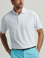 PETER MILLAR Crown Sport Whiskey Performance Mesh Polo Shirt Classic Fit Sz L