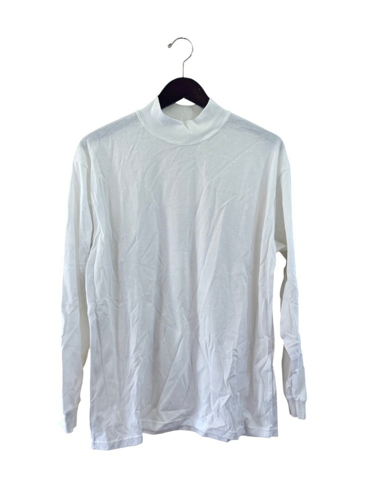 vintage gator mock turtleneck shirt mens size large deadstock NWOT 00s made USA