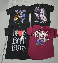 Prince Charmed Court Thrones Dr Pepper Purple Graphic T-Shirt 4pc Lot SZ Med (P)