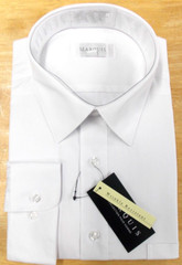 Marquis Dress Shirt Classic Fit Long Sleeves Wrinkle Resistant White Many sizes