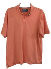 Men’s Twillory Performance Polo Athletic Athleisure Salmon Pink Size XL