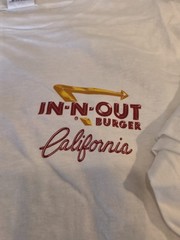 IN-N-OUT BURGER SHIRT – 2XL – HOT RODS- THROWBACK- NEW – CALIFORNIA