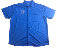Walt Disney World 50th Anniversary Blue Short Sleeve Polo Size XL