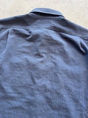 Vintage Polo Ralph Lauren HBT Herringbone Twill Button up Shirt Blue XL 27×30.5