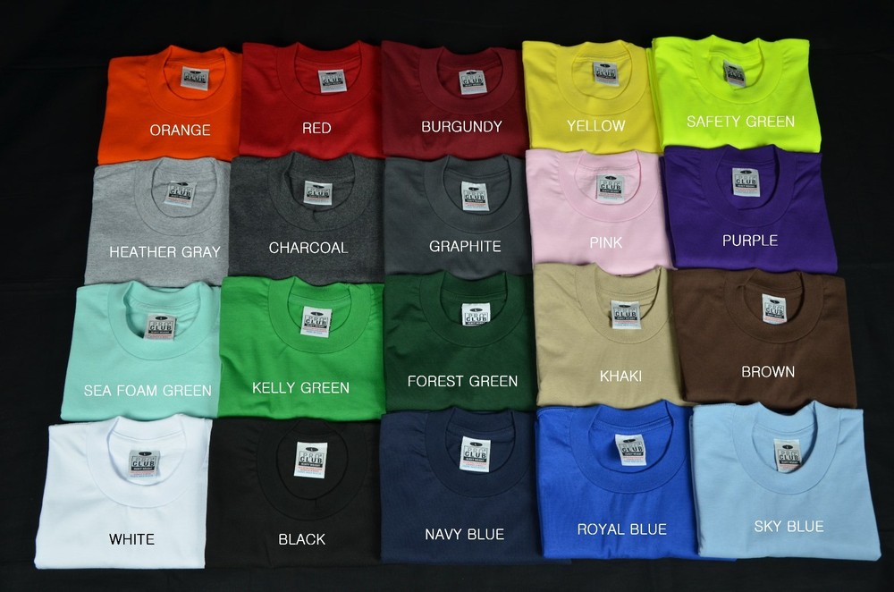 3 NEW PROCLUB SMALL HEAVY WEIGHT T-SHIRTS PLAIN TEE PRO CLUB COLOR BLANK 3PC