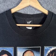 Vintage WWF Shirt Mens Large Black Superstars Of The New Millennium Long Sleeve