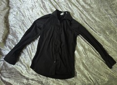 Calvin Klein Extra Slim Black Stretch Dress Shirt Wrinkle Resist 14-14.5 32/33