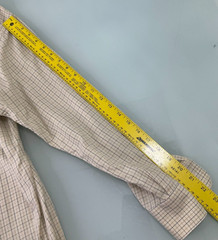 Ermenegildo Zegna Men Shirt Size 39 15.5 Small S Made In Spain Ivory Beige