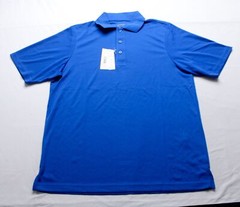 Core365 Men’s S/S Performance Pique Polo Shirt JL3 True Royal Medium NWT