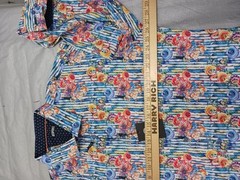 Bespoke Moda NWT Men’s Button Down Long Sleeve Abstract Floral Print 3XL