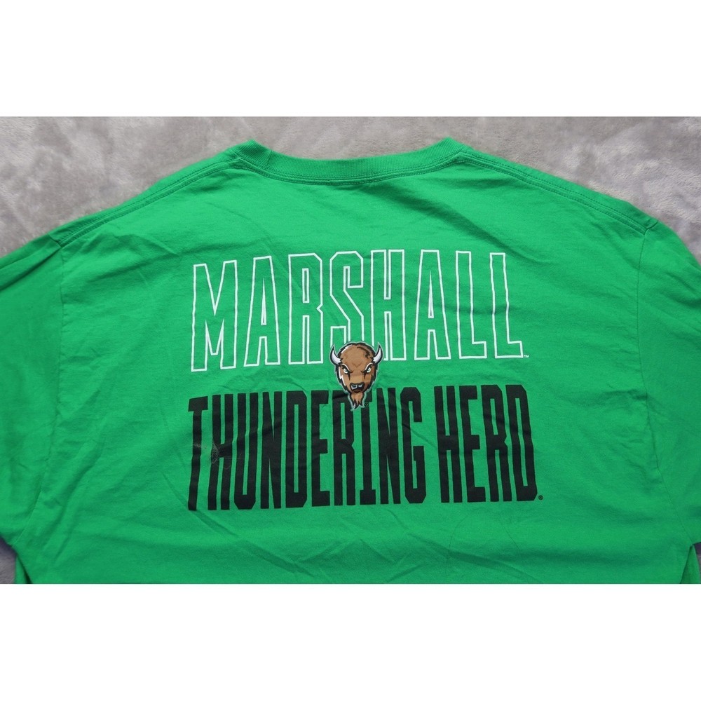 Marshall University Thundering Herd Long Sleeve T Shirt XL Russell Athletic