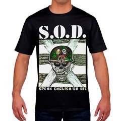 S.O.D. “Speak English or Die” T-Shirt (1985). Crossover Thrash Metal.