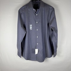 Tommy Hilfiger TH Flex Essentials Regular Fit Wrinkle Free Blue 15.5 32/33 NWT