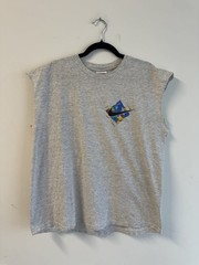 Vintage 90s Nike Just Do It Baseball Cutoff Sleeveless Gym T-Shirt – L (24×27.5)
