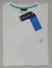 Nautica Men’s Active Stretch Performance T-Shirts Bright White L New