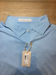 Peter Millar Featherweight Performance Polo XL Seaport Blue NWT