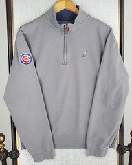 JOHNNIE-O x CHICAGO CUBS Size Small Men’s 1/4 Zip Cotton Sweatshirt Pullover