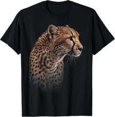 Leopard Cheetah Tiger Leopard Face Lion Cat T-Shirt