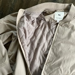 Free Assembly Lightweight Men’s Bomber Jacket Tan Org Cotton Sz S