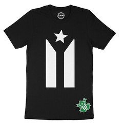 Puerto Rico Flag Coqui T-Shirt Graphic Hip Hop Style Unisex Travel T-Shirt