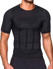 Gynecomastia Compression T-Shirts for Men Slimming Undershirt Body Shaper Top