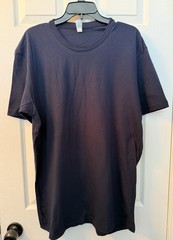 Simplex Apparel Men’s XL Navy Blue Crew Neck Cotton T-Shirt Short Sleeve