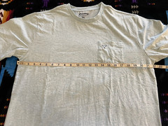 Birddogs $59 Super Soft Blue Green Chest Pocket Stretch Crew T Shirt Sz XL