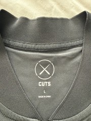 Cuts Clothing Club Golf Q-Zip Short Sleeve Pullover Shirt Black Size L 1/4 Zip