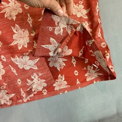 Pendleton Button Up Shirt Mens S Red Floral Hibiscus Cotton Beach Vacation
