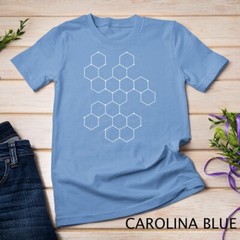 Hexagon Pattern Mathematics Science Graphic Design Light T-Shirt Unisex T-shirt