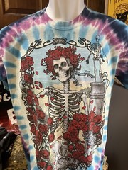 Grateful Dead 30th Anniversary Medium Jerry Garcia Tie Dye T-Shirt Bob Weir
