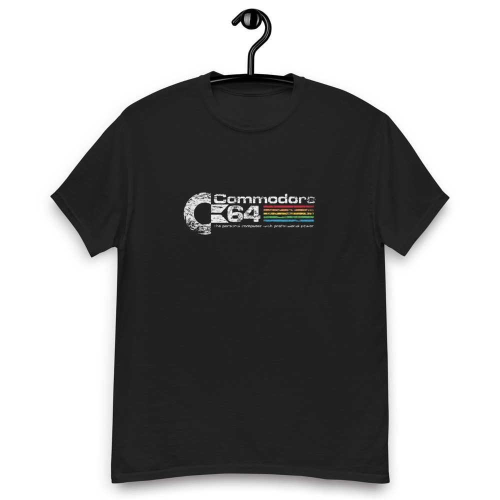 Commodore 64 Retro Logo Classic Computer Game Amiga C64 Unisex T-Shirt 6 Colours