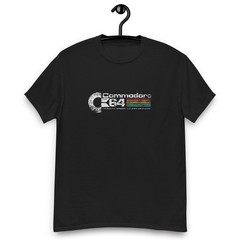 Commodore 64 Retro Logo Classic Computer Game Amiga C64 Unisex T-Shirt 6 Colours