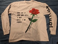 Kid Cudi Shirt Cactus Plant Flea Market Long Sleeve CPFM.XYZ Tee Rose Golden XL