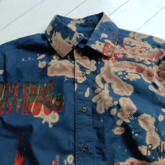VIVIENNE WESTWOOD SHIRT Size L – CUSTOMISED Hand PRINTED by Paul McNeil STUNNING