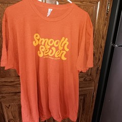 7brew Smooth Seven Original XL Orange Shirt Coffee Official Licensed Limited