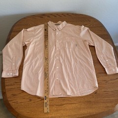 Men’s Columbia Plaid Orange Button Down Shirt XL Cotton Light Outdoors RN69724