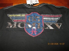 NWT $39 65 MCMLXV Mens Vintage Logo Short Sleeve Graphic T-Shirt In BLACK SZ MED