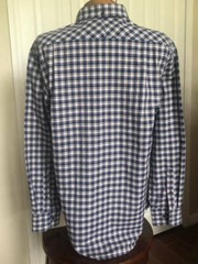 IZOD EUC Button-down Multicolor Long-sleeve Cotton/Poly Plaid Shirt Size M