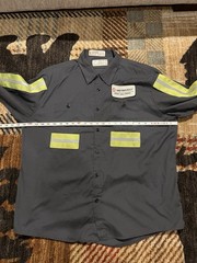 🟥🟥🟥 METINVEST MINING AFFINITY COAL COMPANY REFLECTIVE STRIPES MINER SHIRT XL