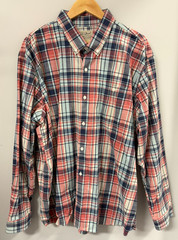 LL Bean Kennebunk LS button down, NWOT, XL traditional fit, pink/blue check