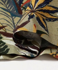(ASK availability first) Exclusive Guy Rover Botanical Print Open Collar Shirt n