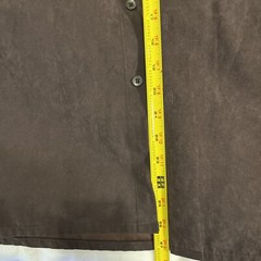 Men’s button up suede microfiber size small 100% polyester