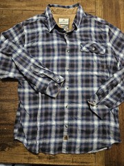 Legendary Whitetails Buck Camp Large Flannel Button Up Shirt Outdoors Hunting
